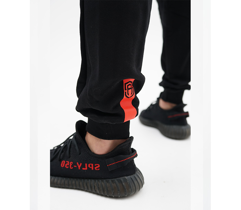 SPODNIE DRESOWE STREET AUTONOMY NETIN BLACK/RED 2024 - obrazek 2