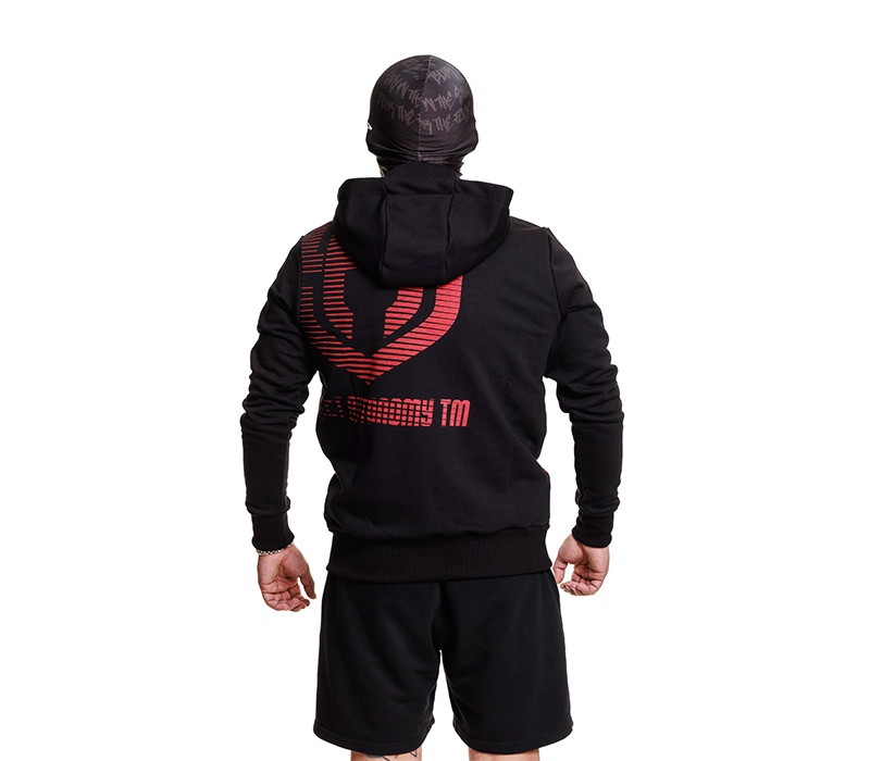 BLUZA Z KAPTUREM STREET AUTONOMY BACKTEAM BLACK/RED 2025