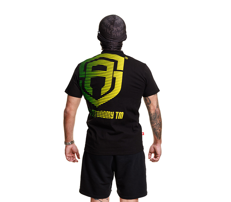 KOSZULKA STREET AUTONOMY BACKTEAM BLACK/GREEN 2025