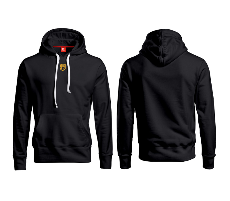 BLUZA Z KAPTUREM STREET AUTONOMY MINI BLACK/GOLD - obrazek 2