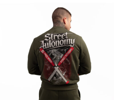 BLUZA BEZ KAPTURA STREET AUTONOMY BATS KHAKI