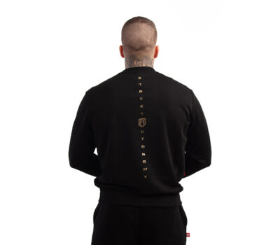 BLUZA BEZ KAPTURA STREET AUTONOMY BEKZ BLACK/GOLD