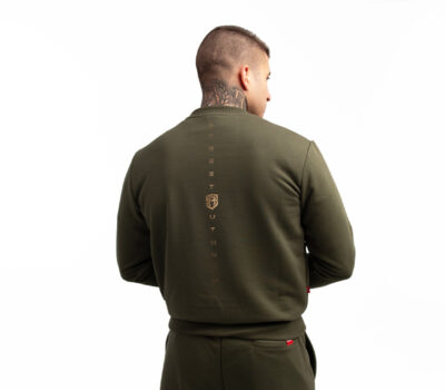 BLUZA BEZ KAPTURA STREET AUTONOMY BEKZ KHAKI/GOLD