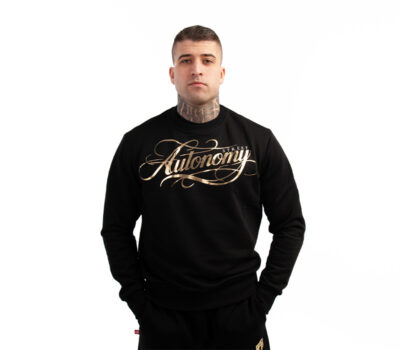 BLUZA BEZ KAPTURA STREET AUTONOMY MILS BLACK/GOLD