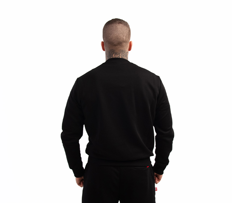 BLUZA BEZ KAPTURA STREET AUTONOMY MILS BLACK/GOLD - obrazek 2