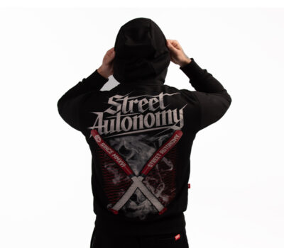 BLUZA Z KAPTUREM STREET AUTONOMY BATS BLACK