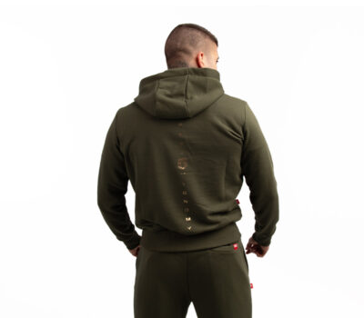 BLUZA Z KAPTUREM STREET AUTONOMY BEKZ KHAKI/GOLD