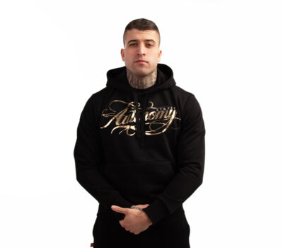 BLUZA Z KAPTUREM STREET AUTONOMY MILS BLACK/GOLD