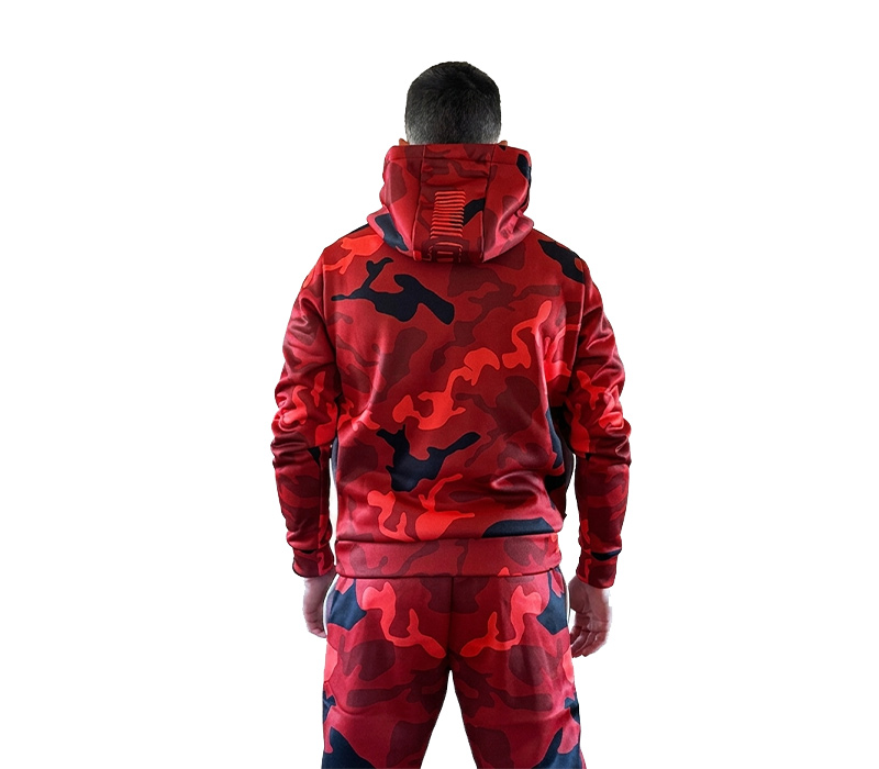BLUZA Z KAPTUREM STREET AUTONOMY CAMON RED 2026 - obrazek 2