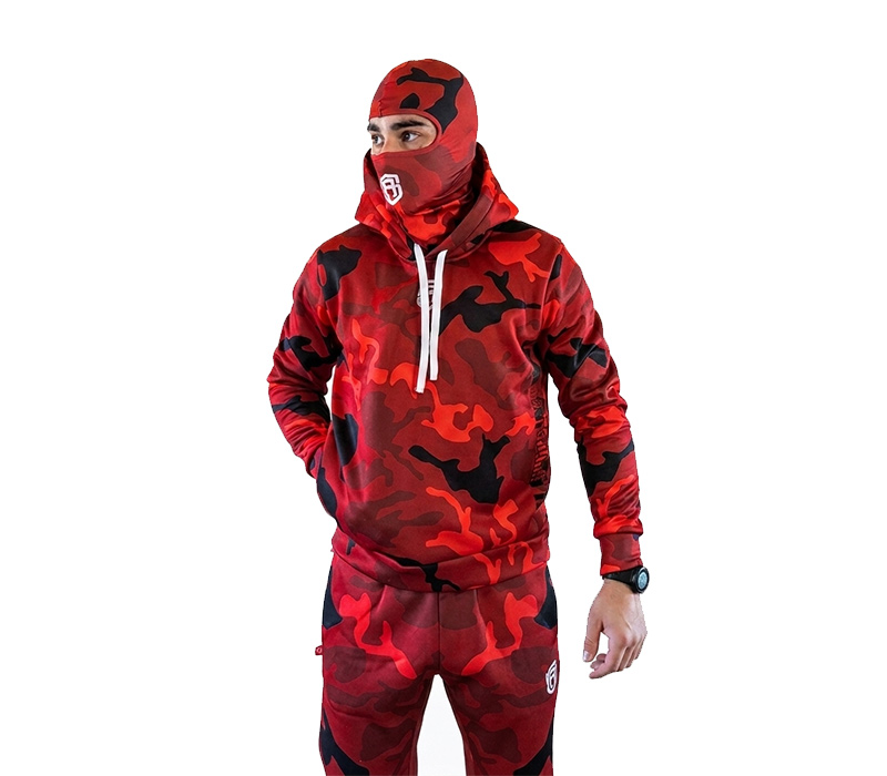 BLUZA Z KAPTUREM STREET AUTONOMY CAMON RED 2026