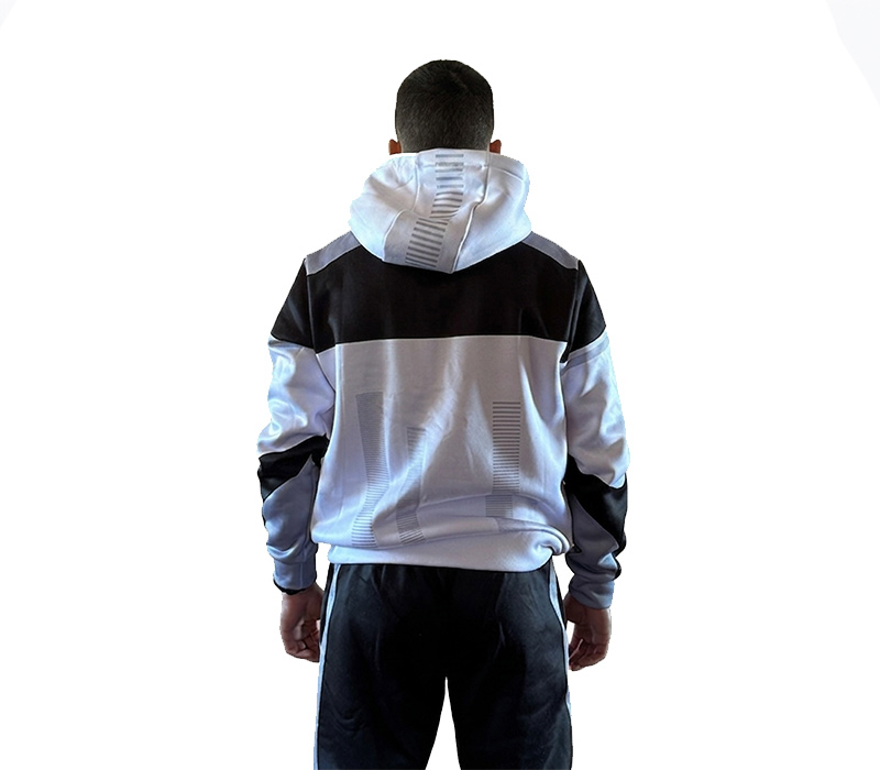 BLUZA Z KAPTUREM STREET AUTONOMY COSMO BLACK/WHITE 2026 - obrazek 2