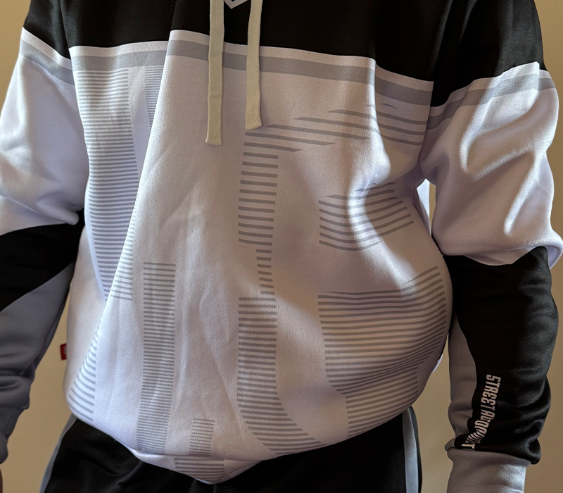 BLUZA Z KAPTUREM STREET AUTONOMY COSMO BLACK/WHITE 2026 - obrazek 3